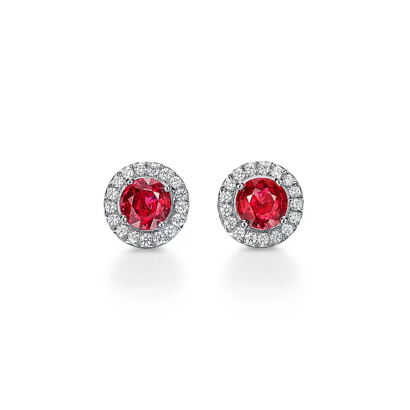 Tiffany & Co. Tiffany Soleste® earrings with rubies and diamonds. | ^ Earrings | Colored Gemstone Jewelry