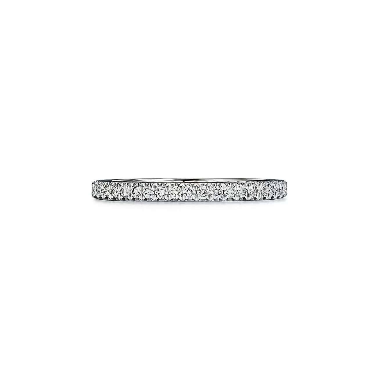 Tiffany & Co. Tiffany Soleste® Full Eternity Ring in Platinum with Diamonds | ^Women Rings | Dainty Jewelry