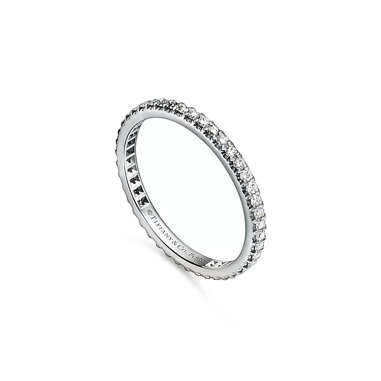 Tiffany & Co. Tiffany Soleste® Full Eternity Ring in Platinum with Diamonds | ^Women Rings | Dainty Jewelry
