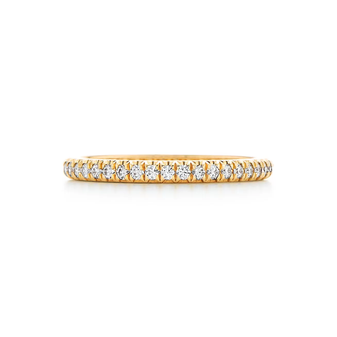 Tiffany & Co. Tiffany Soleste® Full Eternity Ring in Yellow Gold with Diamonds | ^Women Rings | Stacking Rings