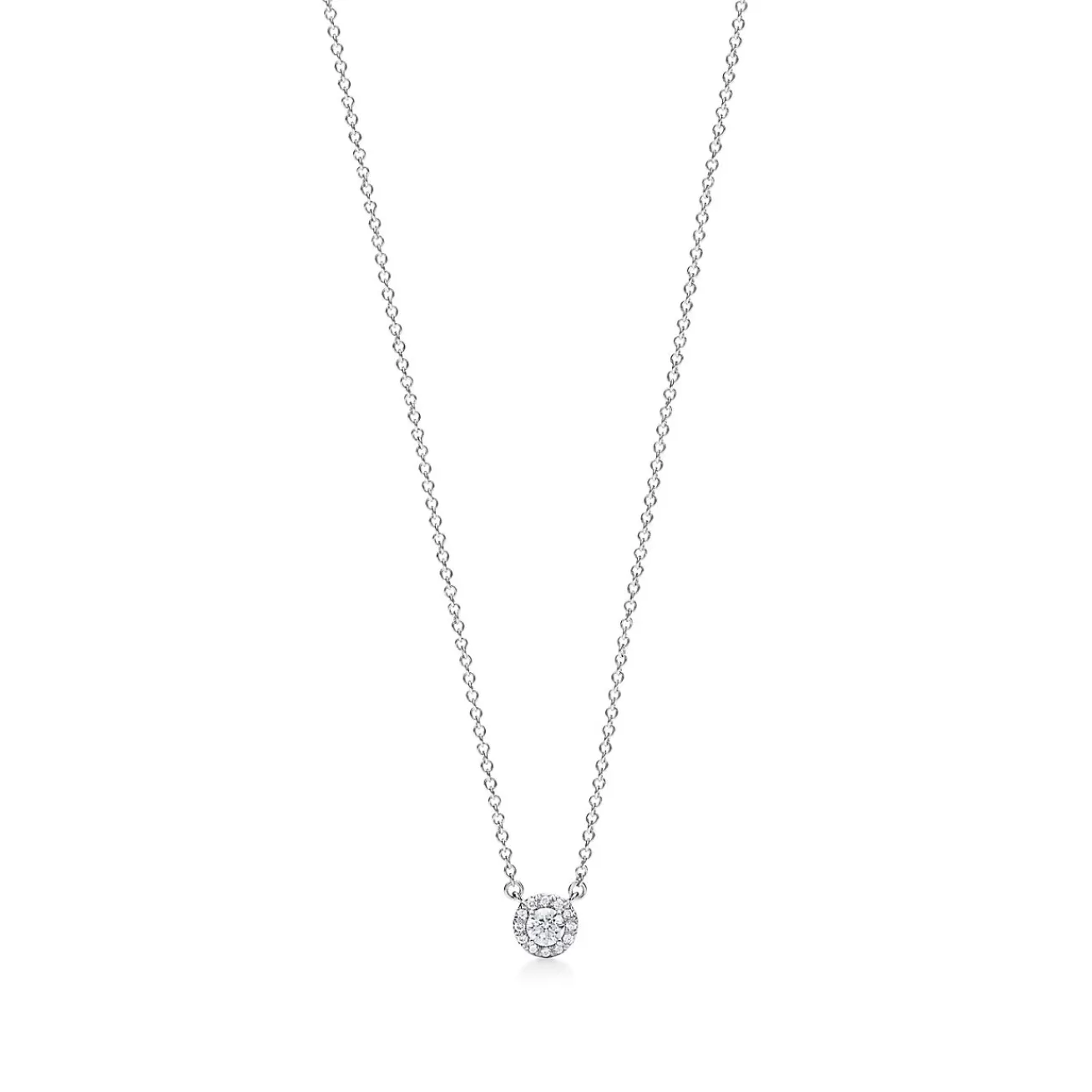 Tiffany & Co. Tiffany Soleste® pendant in platinum with diamonds. | ^ Necklaces & Pendants | Gifts for Her