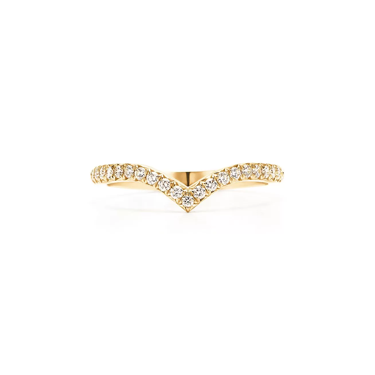 Tiffany & Co. Tiffany Soleste V ring in 18k gold with diamonds. | ^Women Rings | Stacking Rings