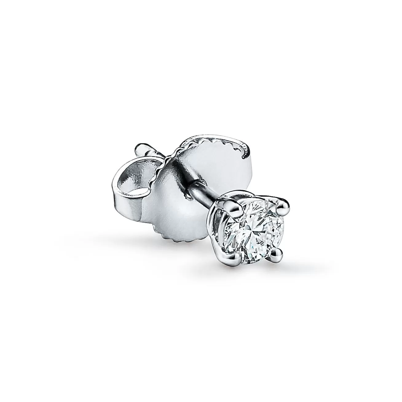 Tiffany & Co. Tiffany Solitaire Diamond Stud Earrings in Platinum | ^ Earrings | Diamond Jewelry