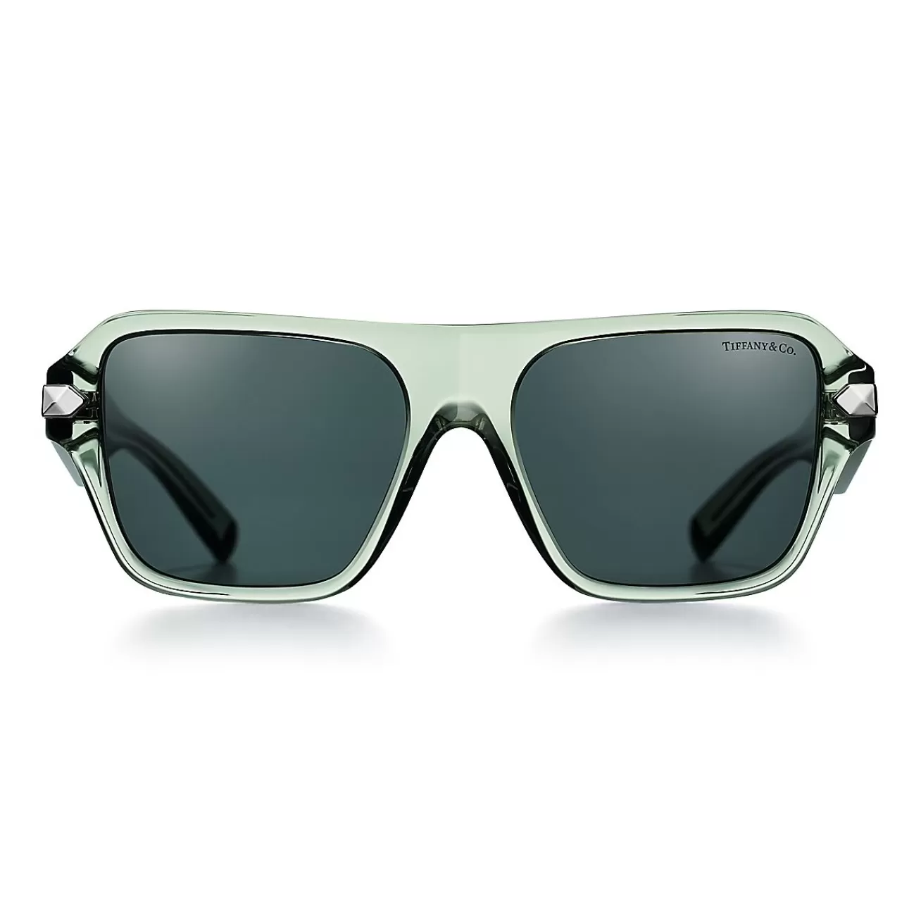 Tiffany & Co. Tiffany Sunglasses in Dark Green Acetate with Green Lenses | ^Women Sunglasses | Women's Accessories