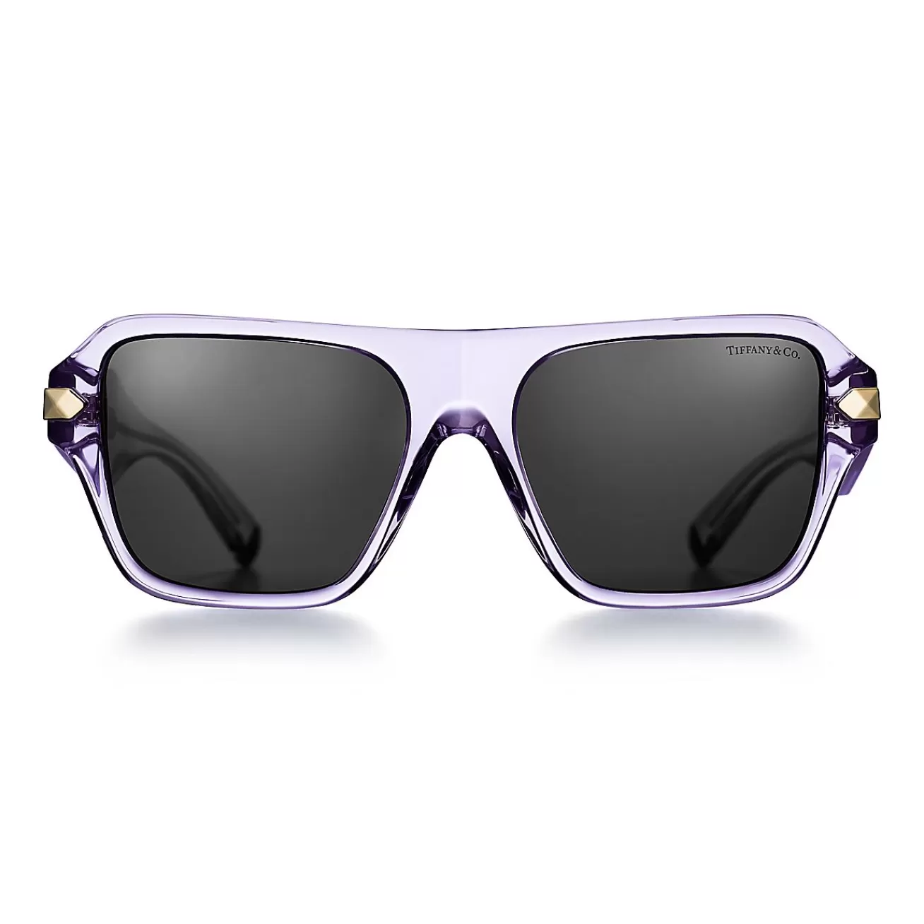 Tiffany & Co. Tiffany Sunglasses in Violet Acetate with Dark Gray Lenses | ^Women Sunglasses | Women's Accessories