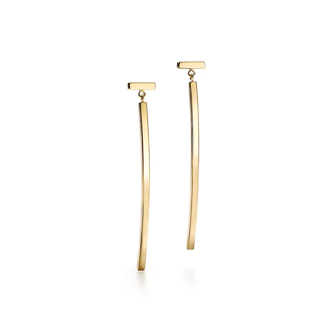 Tiffany & Co. Tiffany T bar earrings in 18k gold. | ^ Earrings | Gold Jewelry