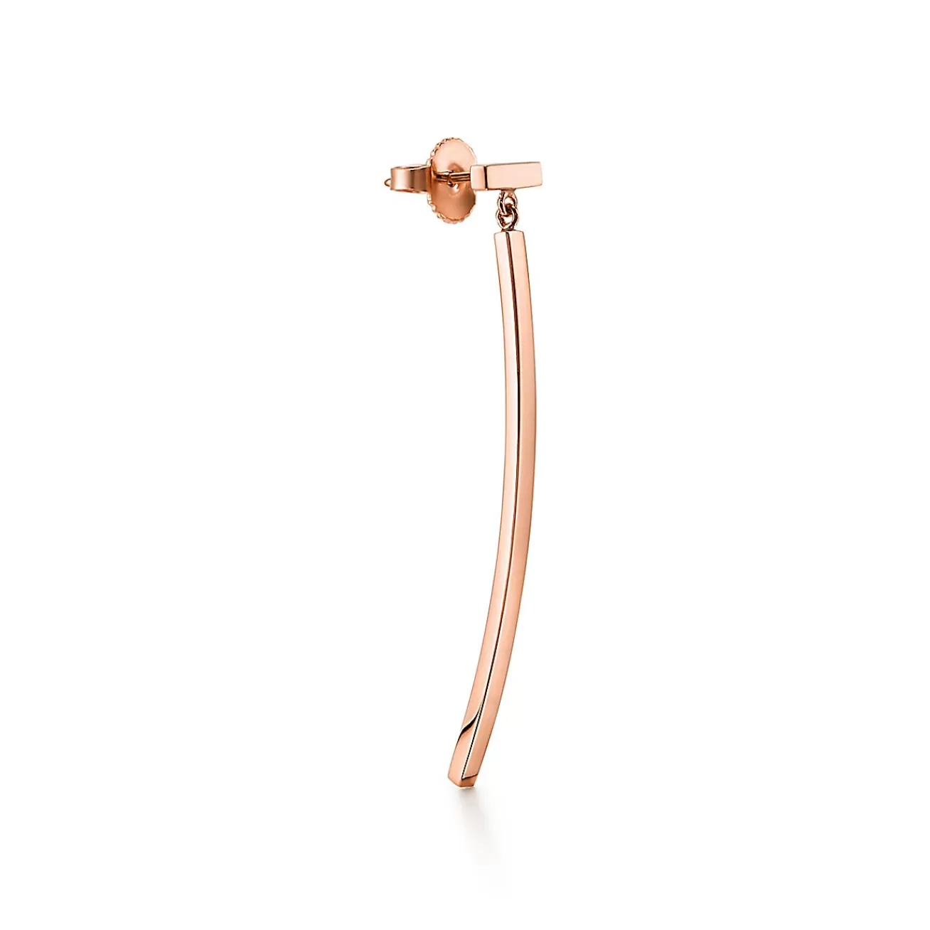 Tiffany & Co. Tiffany T bar earrings in 18k rose gold. | ^ Earrings | Rose Gold Jewelry