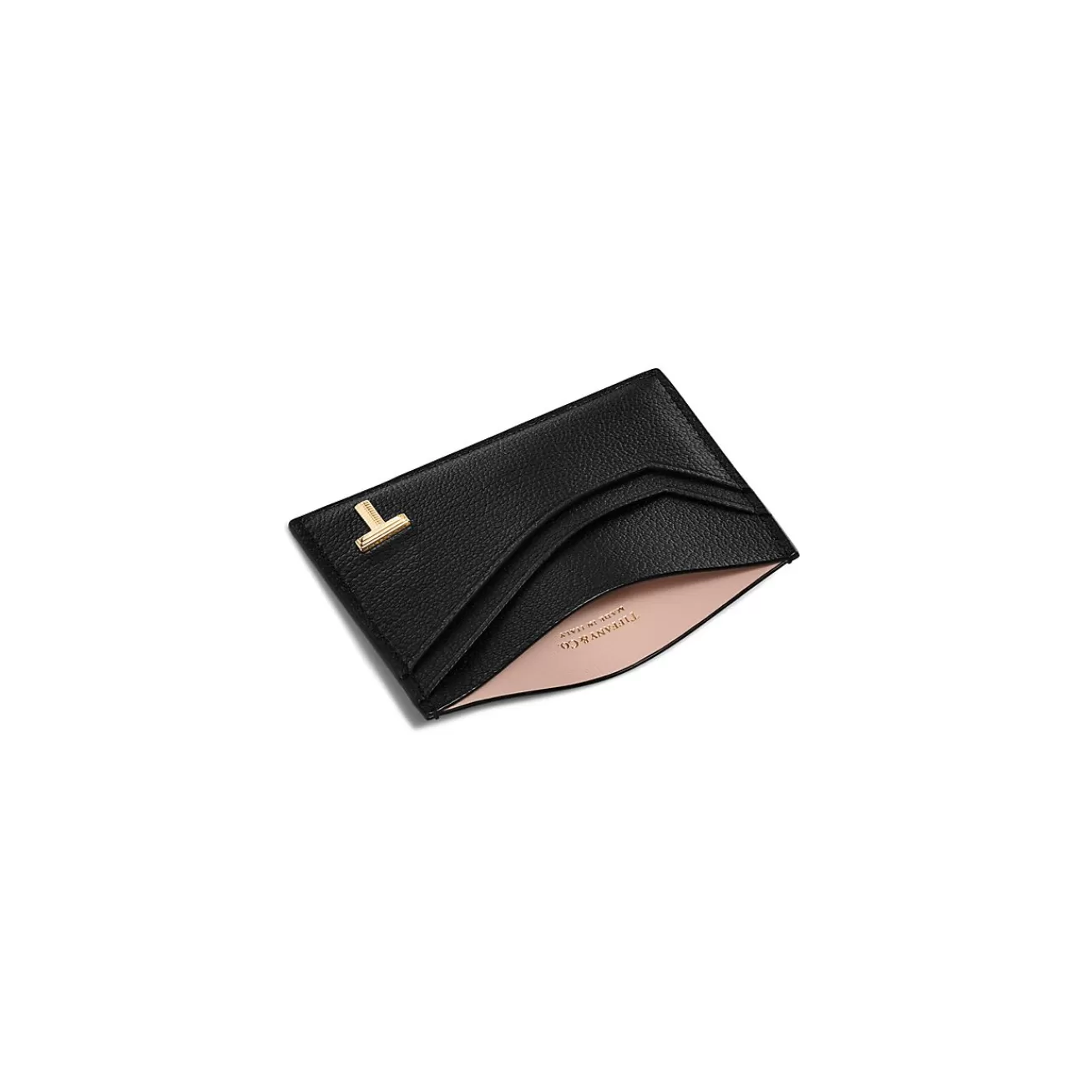 Tiffany & Co. Tiffany T Card Case in Black Leather | ^Women Him | Gifts for Him