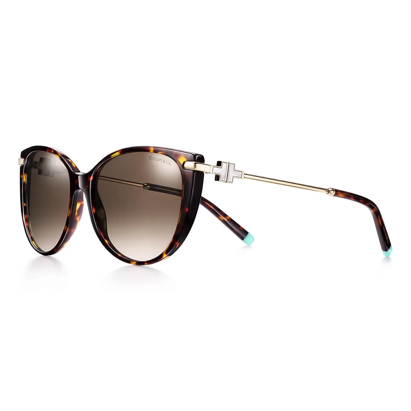 Tiffany & Co. Tiffany T Cat Eye Sunglasses in Tortoise Acetate with Mother-of-pearl | ^ Tiffany T | Sunglasses