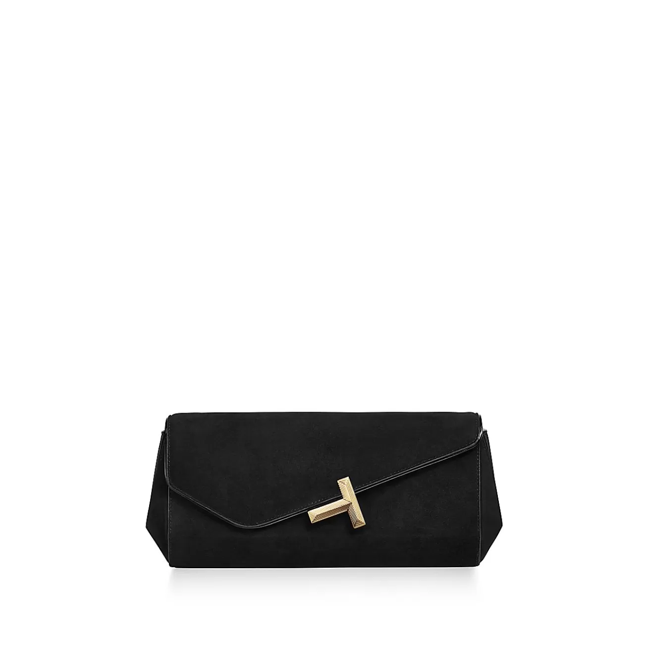 Tiffany & Co. Tiffany T Clutch in Black Suede | ^Women Bags | Women's Accessories