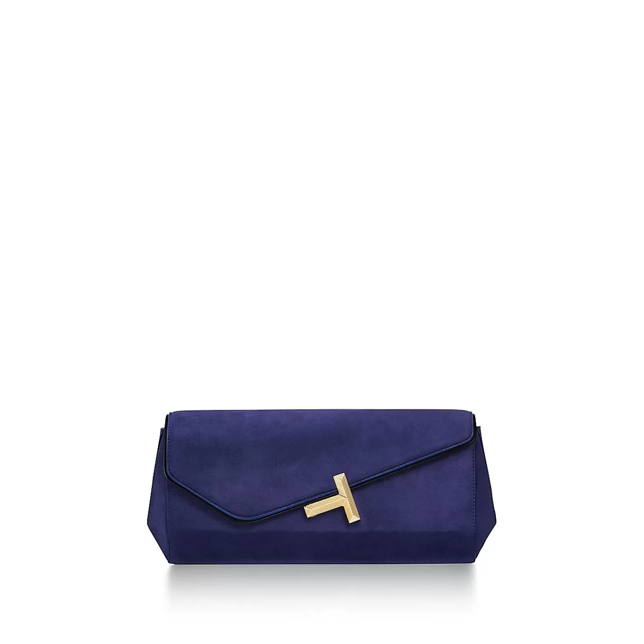 Tiffany & Co. Tiffany T Clutch in Sapphire Blue Suede | ^Women Bags | Women's Accessories