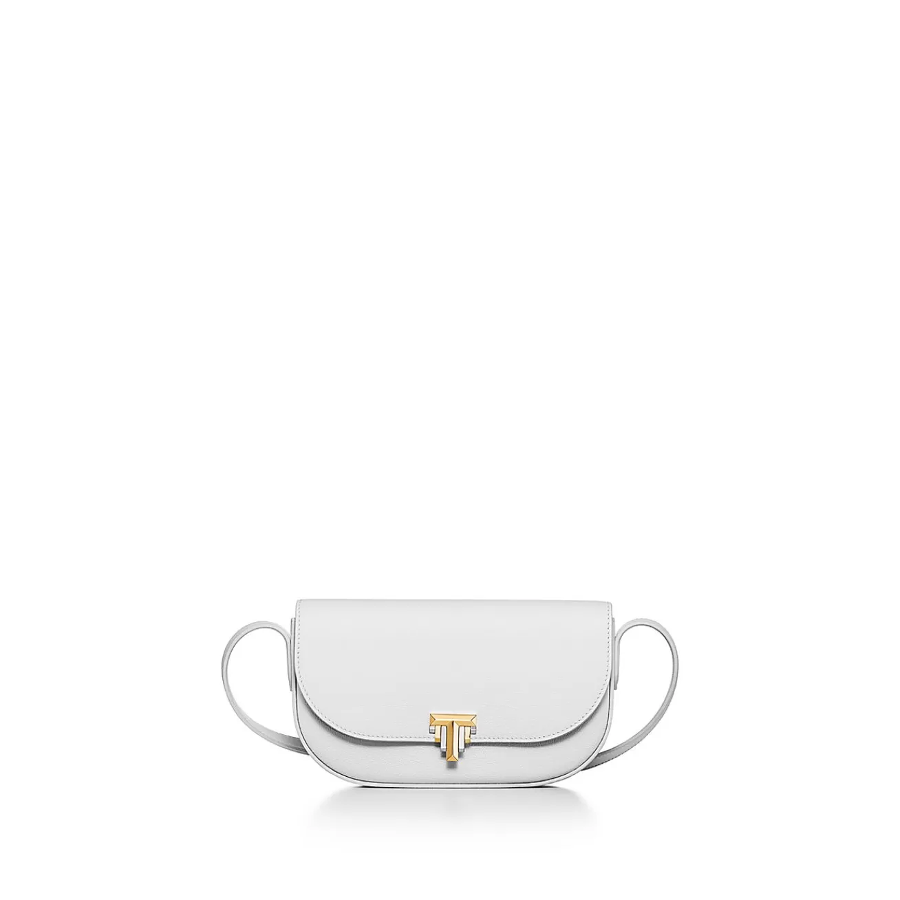 Tiffany & Co. Tiffany T Deco Crossbody Wallet in White Calf Leather | ^Women Small Leather Goods | Women's Accessories