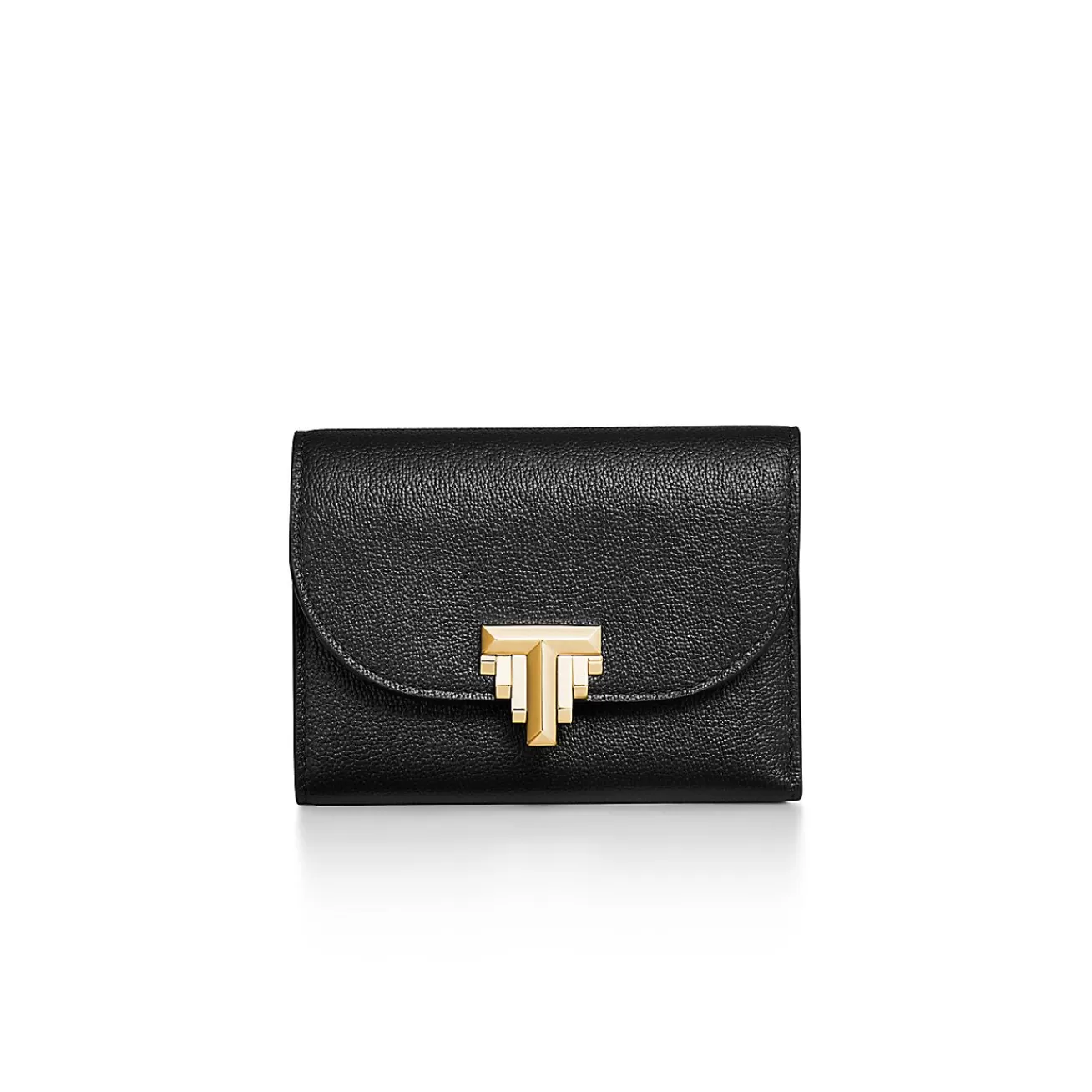 Tiffany & Co. Tiffany T Deco Small Wallet in Black Leather | ^Women Small Leather Goods | Women's Accessories