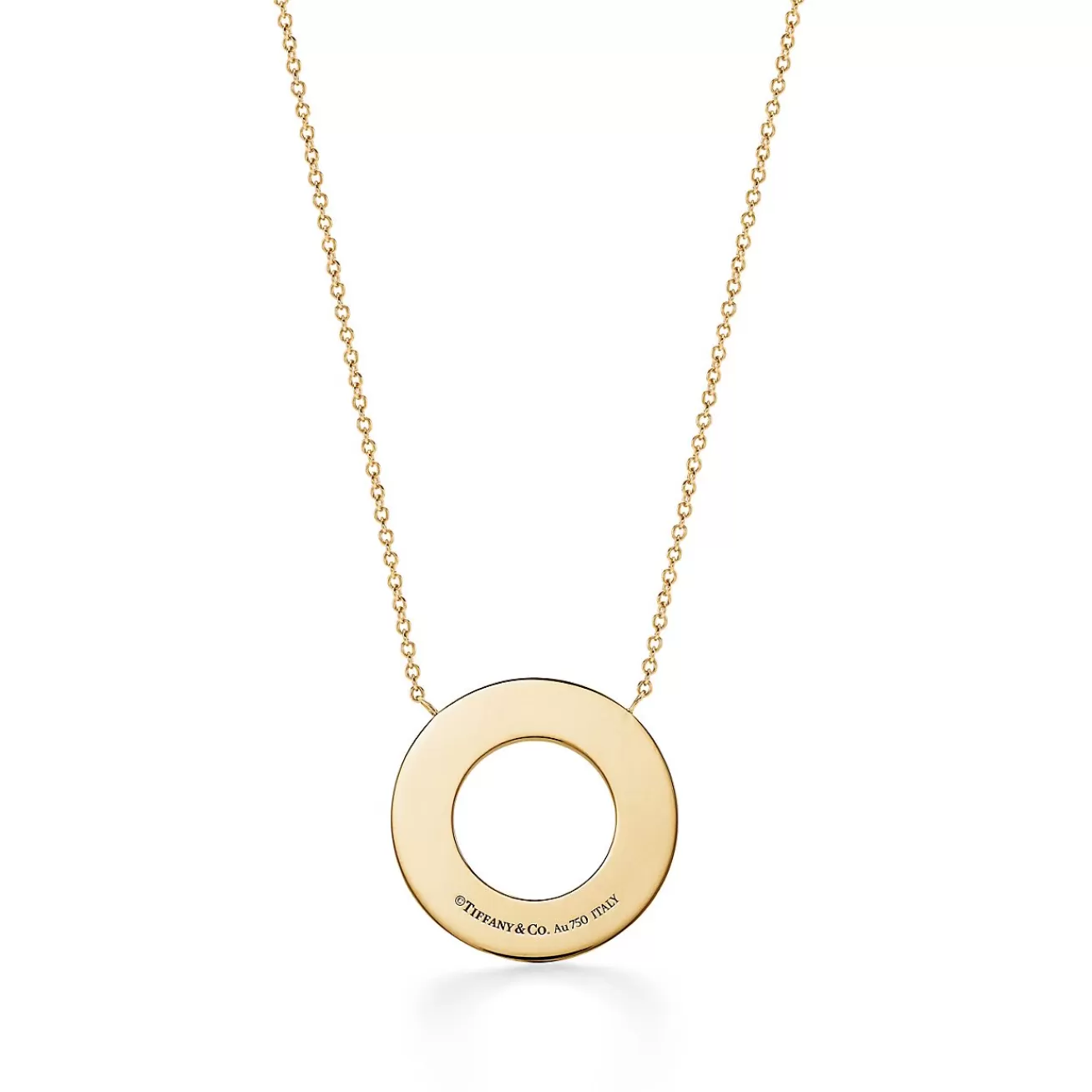 Tiffany & Co. Tiffany T diamond circle pendant in 18k rose gold. | ^ Necklaces & Pendants | Rose Gold Jewelry