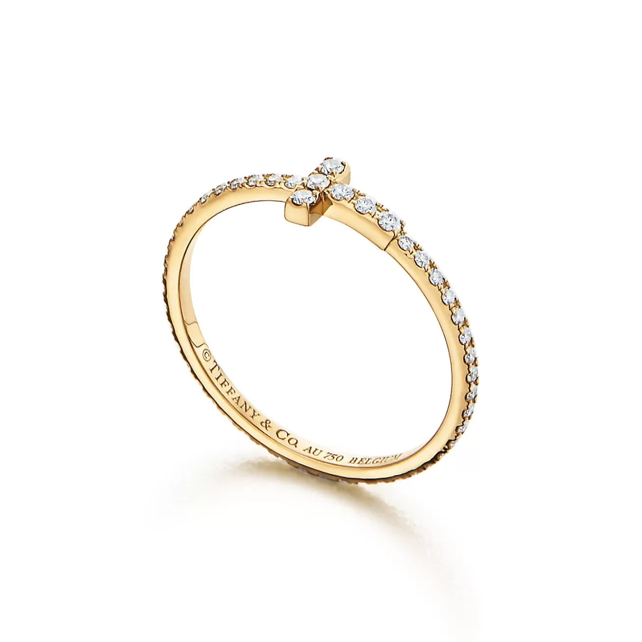 Tiffany & Co. Tiffany T diamond wire band ring in 18k gold. | ^ Rings | Men's Jewelry