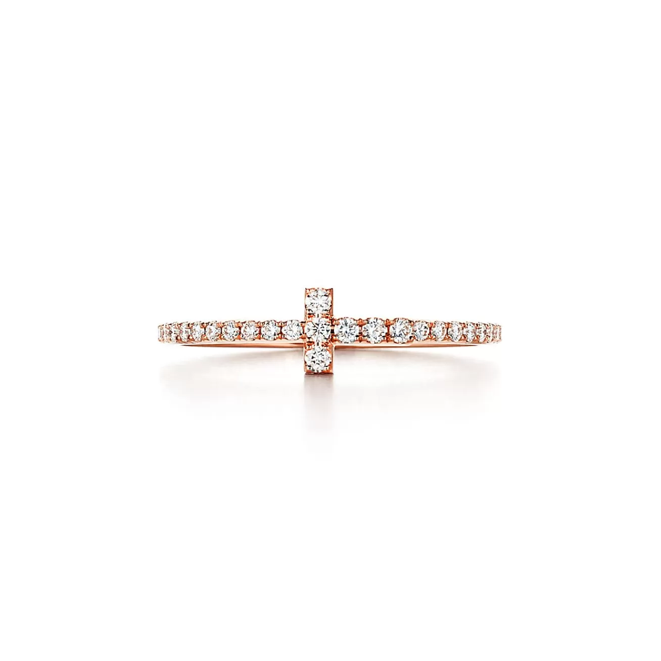 Tiffany & Co. Tiffany T diamond wire band ring in 18k rose gold. | ^ Rings | Men's Jewelry