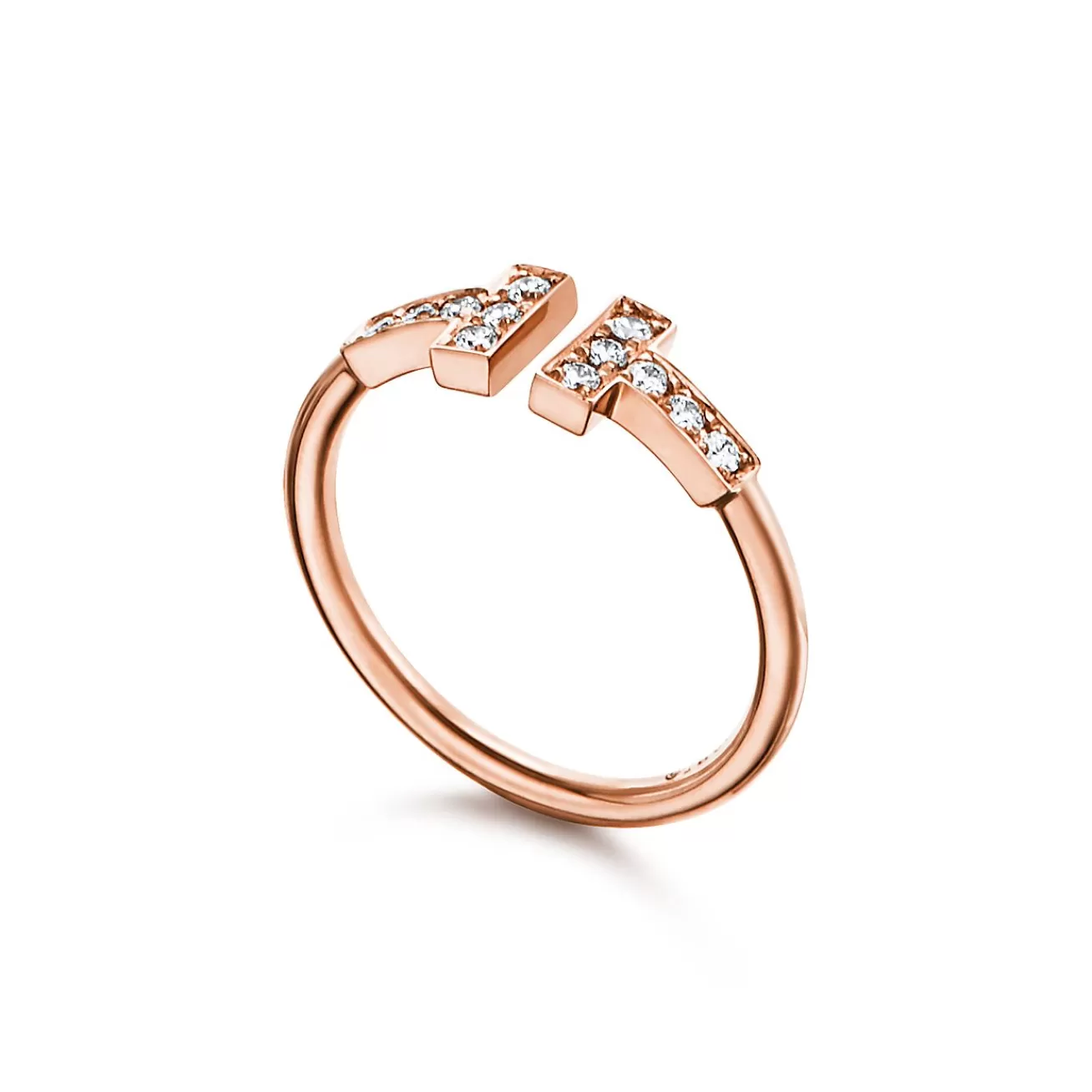 Tiffany & Co. Tiffany T diamond wire ring in 18k rose gold. | ^ Rings | Men's Jewelry