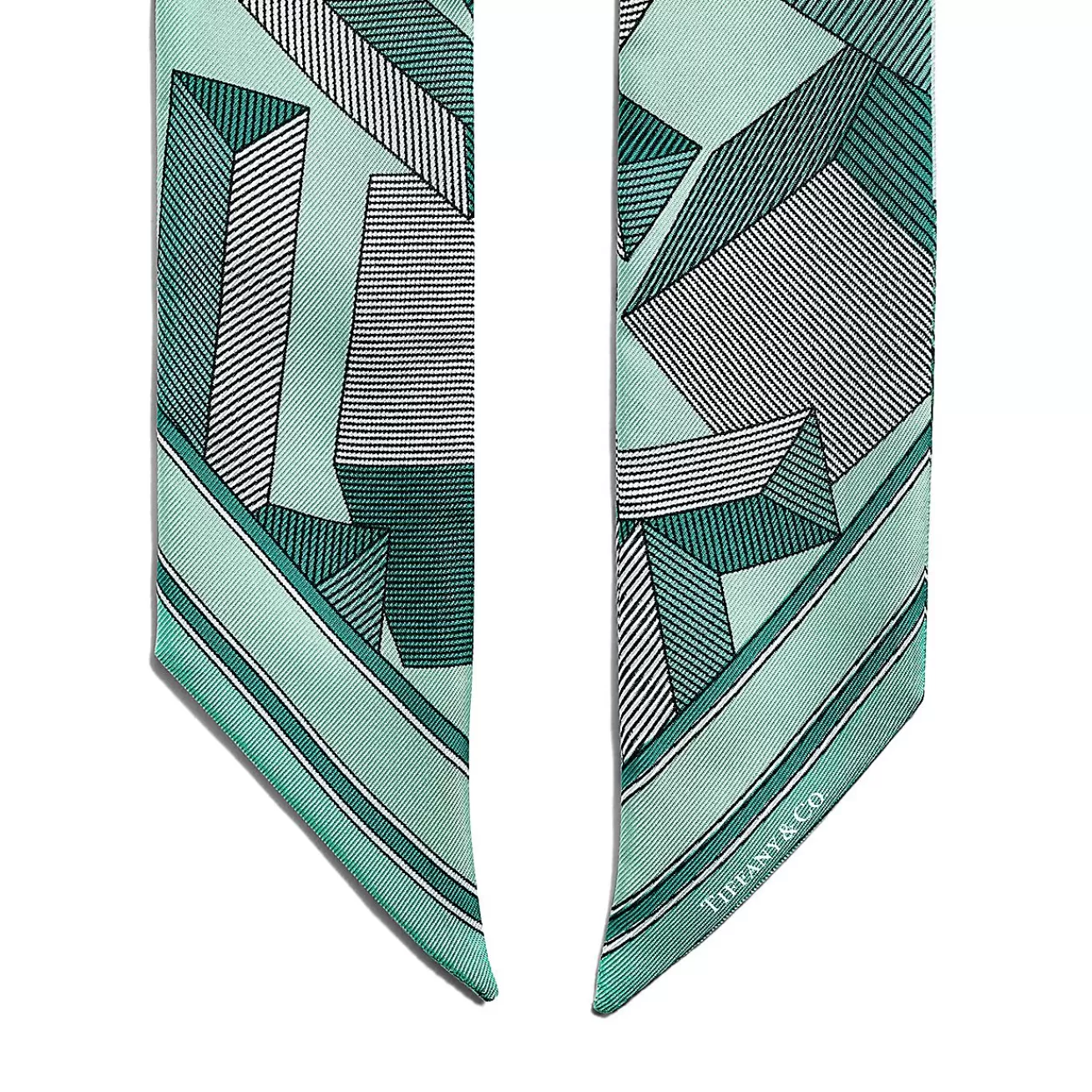 Tiffany & Co. Tiffany T Giant T Ribbon Scarf in Tiffany Blue® Silk | ^Women Tiffany Blue® Gifts | Scarves & Stoles