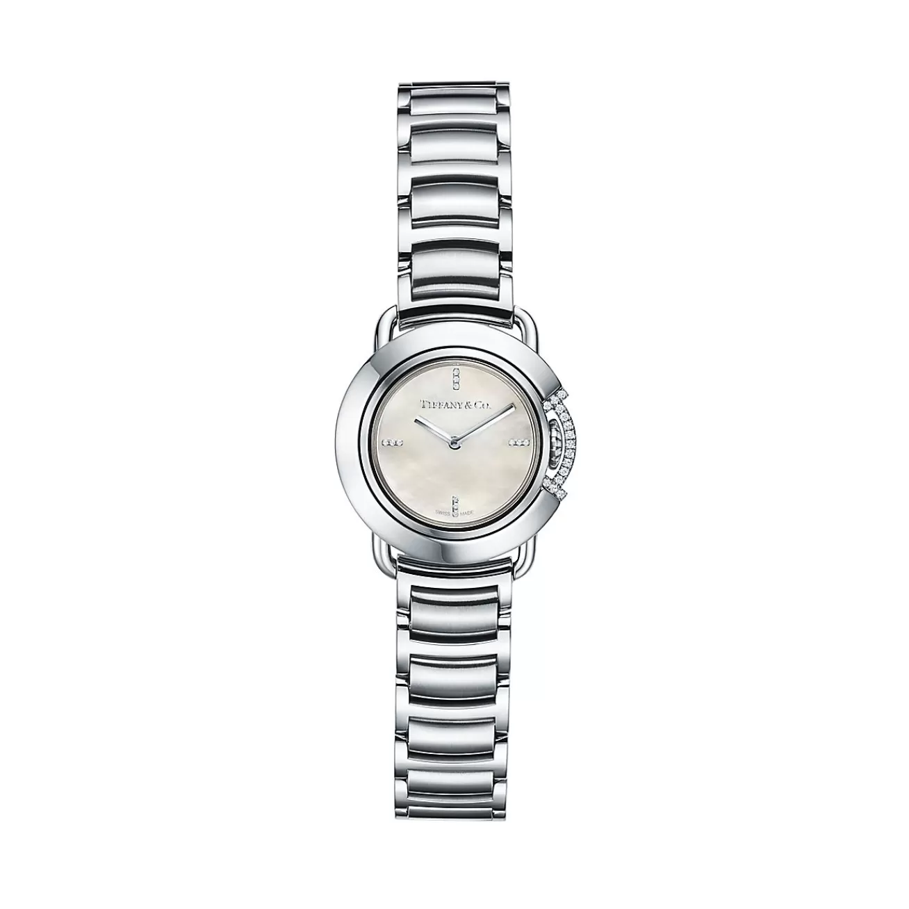 Tiffany & Co. Tiffany T Limited-edition 25 mm Round Watch in Stainless Steel | ^Women Fine Watches | Gifts for Her