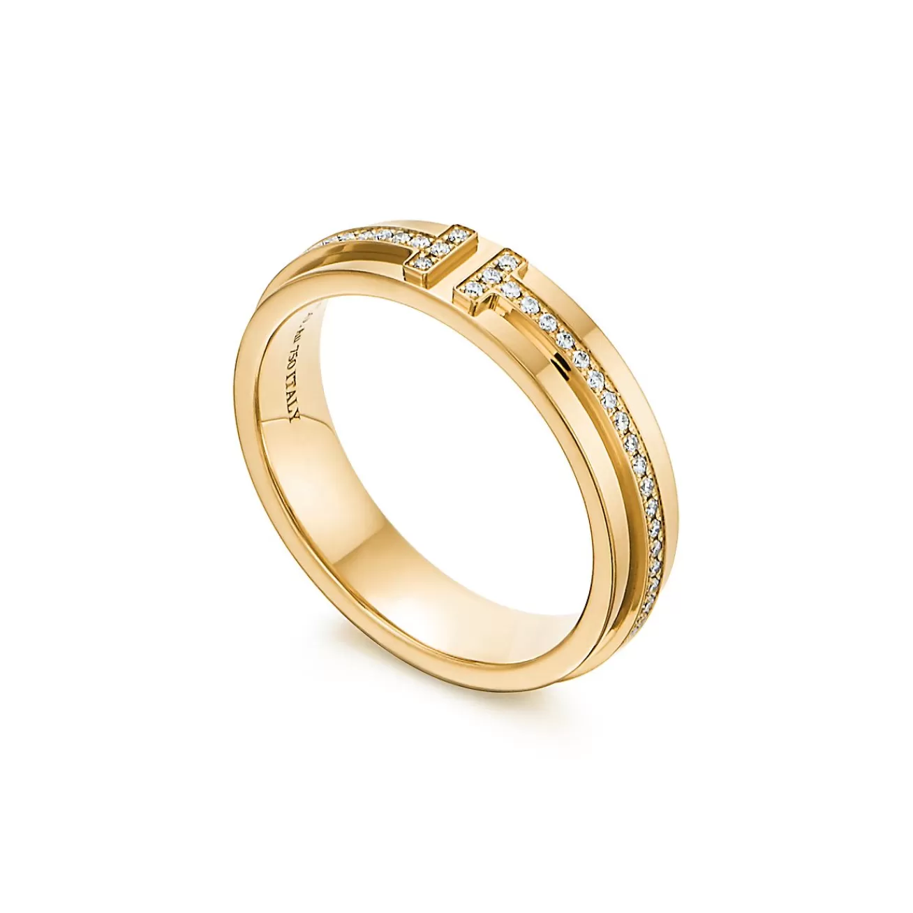 Tiffany & Co. Tiffany T narrow diamond ring in 18k gold, 4.5 mm wide. | ^Women Rings | Men's Jewelry