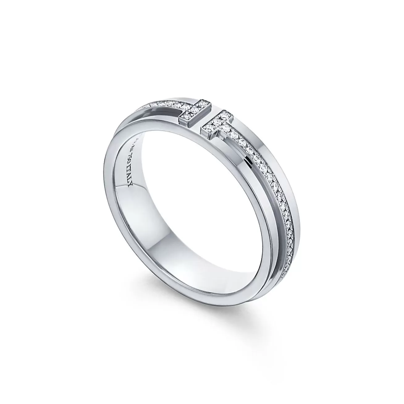Tiffany & Co. Tiffany T narrow diamond ring in 18k white gold, 4.5 mm wide. | ^Women Rings | Men's Jewelry