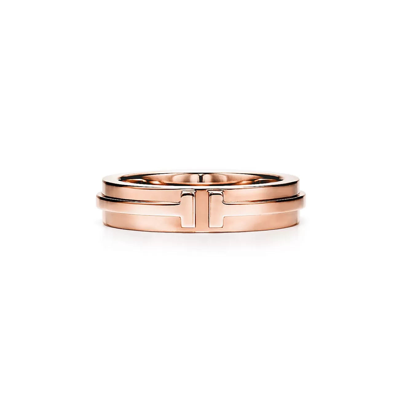 Tiffany & Co. Tiffany T narrow ring in 18k rose gold, 4.5 mm wide. | ^Women Rings | Men's Jewelry