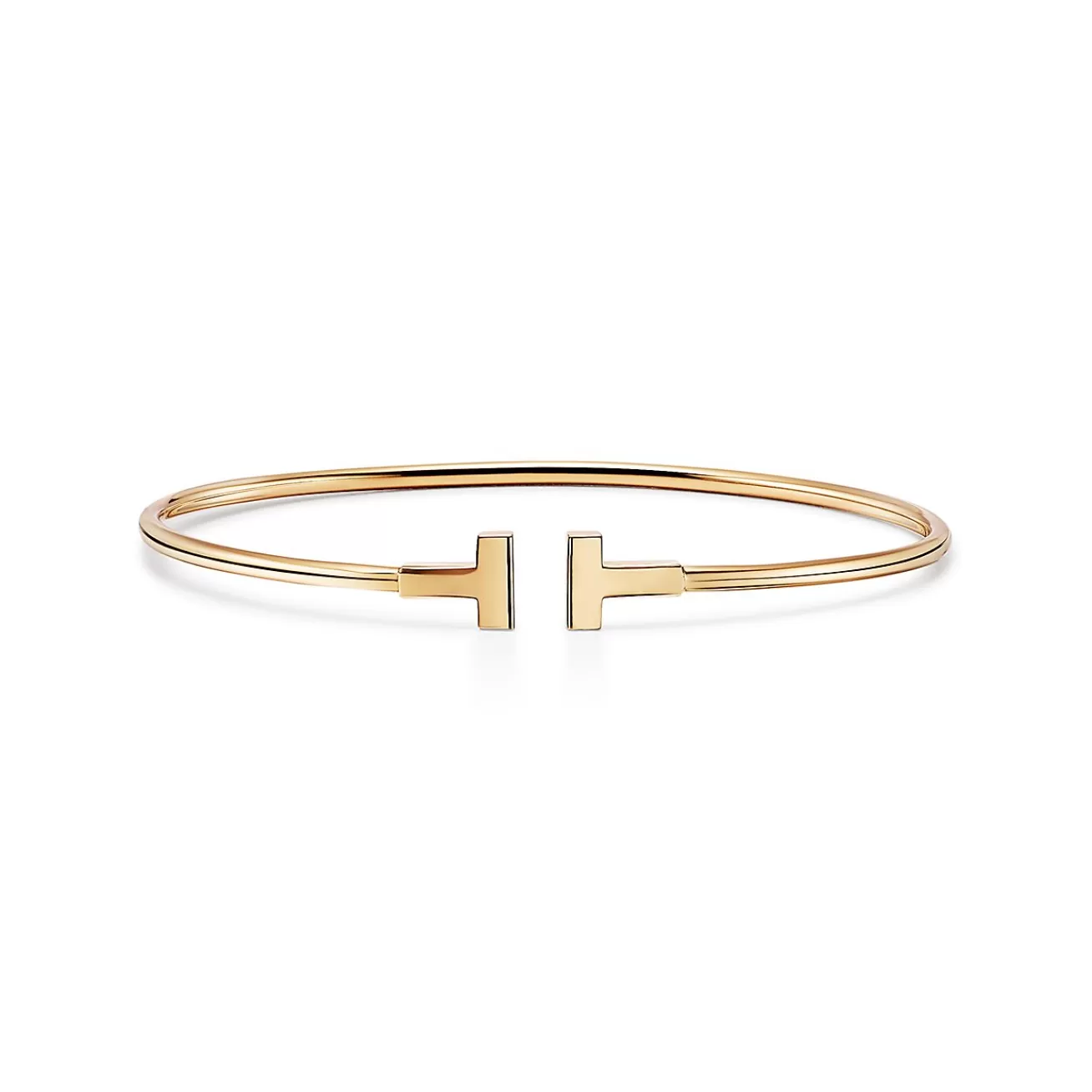 Tiffany & Co. Tiffany T narrow wire bracelet in 18k gold, medium. | ^ Bracelets | Gifts for Her