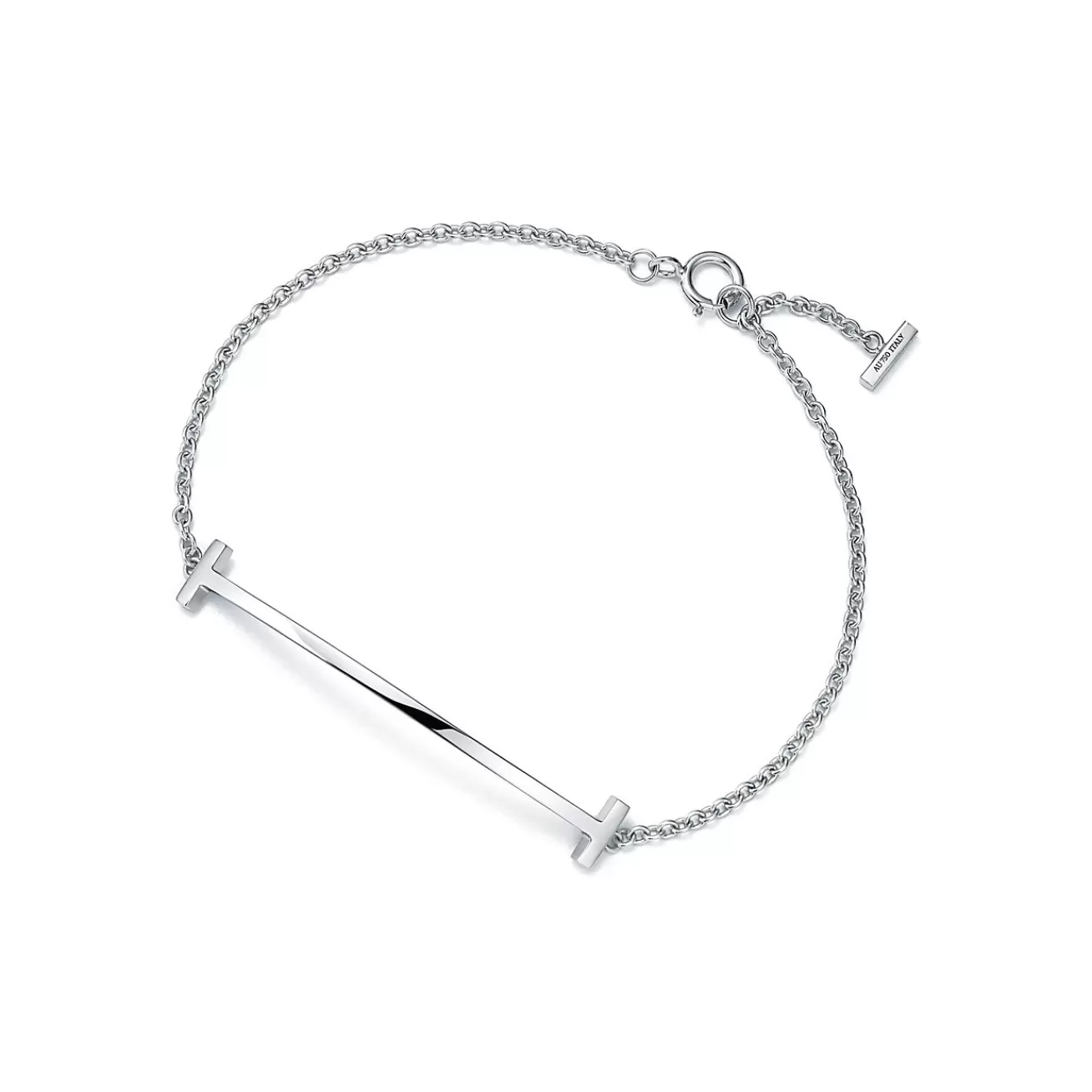 Tiffany & Co. Tiffany T Smile Bracelet in White Gold | ^ Bracelets | Men's Jewelry