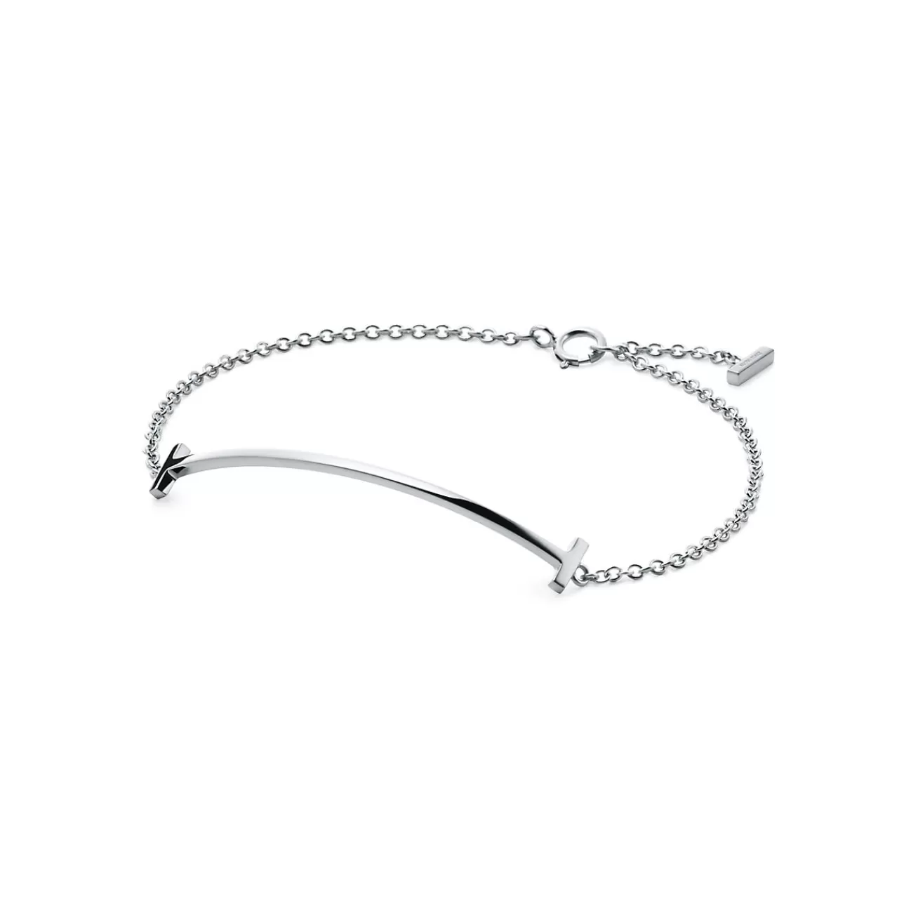 Tiffany & Co. Tiffany T Smile Bracelet in White Gold | ^ Bracelets | Men's Jewelry