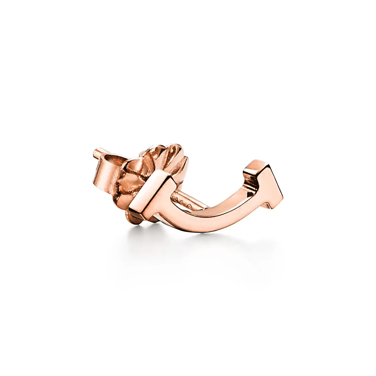 Tiffany & Co. Tiffany T smile earrings in 18k rose gold. | ^ Earrings | Rose Gold Jewelry