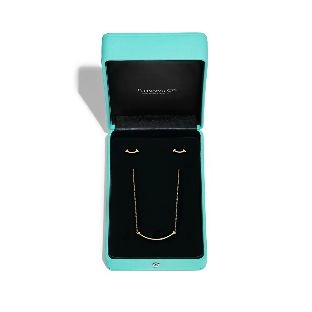 Tiffany & Co. Tiffany T Smile Pendant and Earrings Set in Yellow Gold | ^ Gifts for Her | Her
