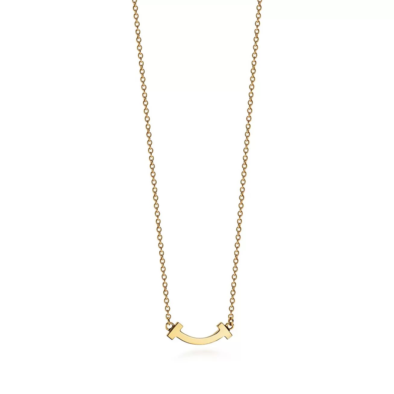 Tiffany & Co. Tiffany T smile pendant in 18k gold, mini. | ^ Necklaces & Pendants | Gifts for Her