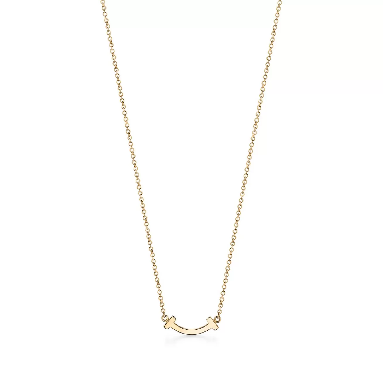 Tiffany & Co. Tiffany T smile pendant in 18k gold, mini. | ^ Necklaces & Pendants | Gifts for Her