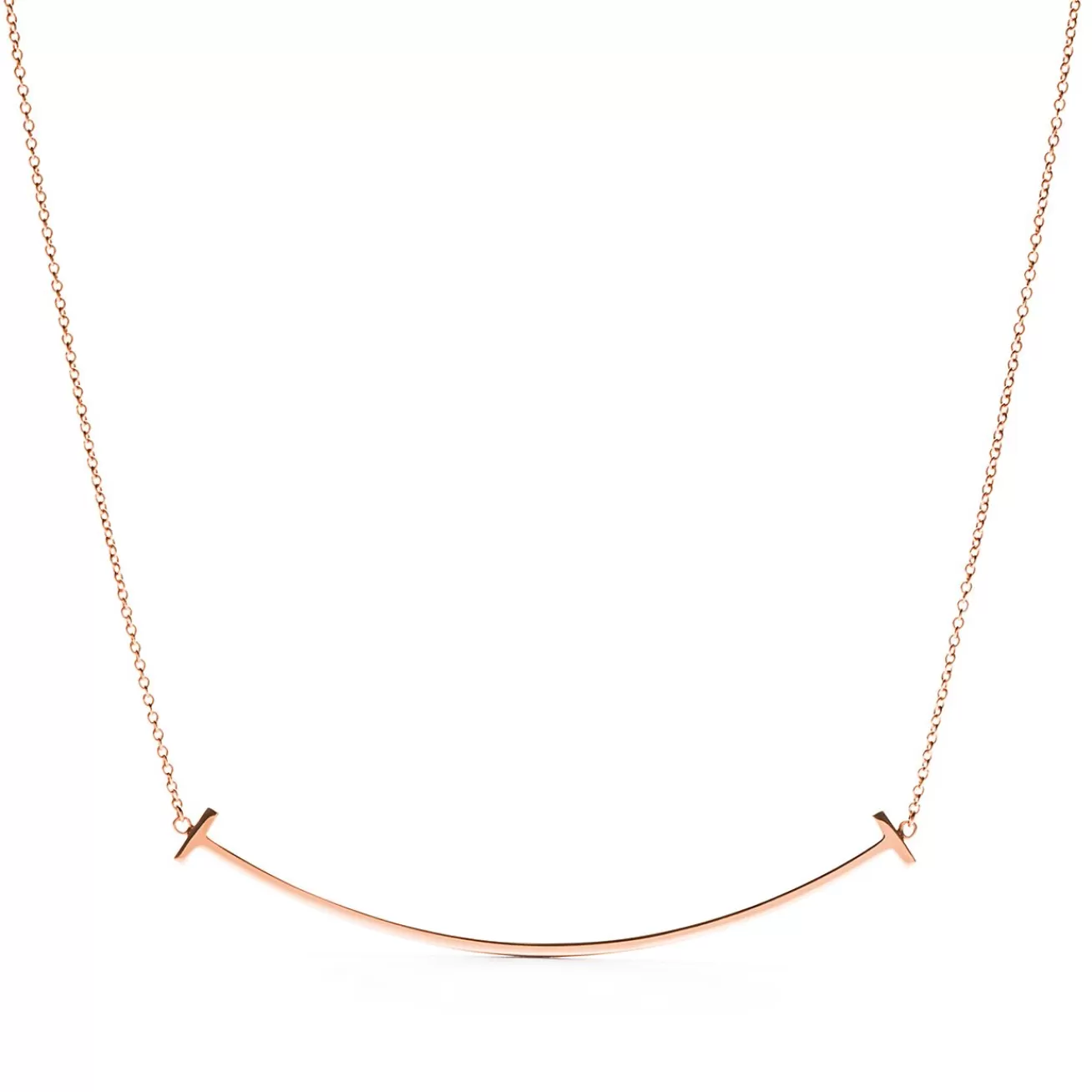 Tiffany & Co. Tiffany T Smile Pendant in Rose Gold, Large | ^ Necklaces & Pendants | Men's Jewelry