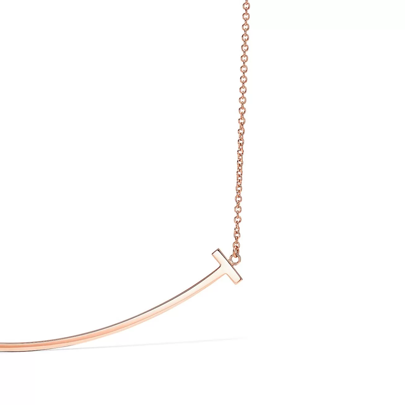 Tiffany & Co. Tiffany T Smile Pendant in Rose Gold, Large | ^ Necklaces & Pendants | Men's Jewelry