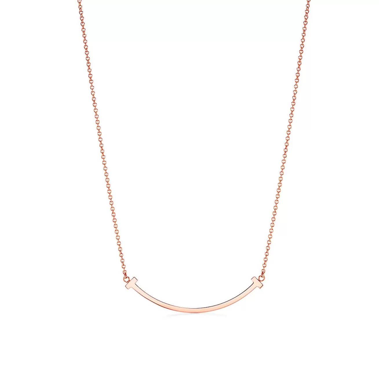 Tiffany & Co. Tiffany T Smile Pendant in Rose Gold, Small | ^ Necklaces & Pendants | Men's Jewelry