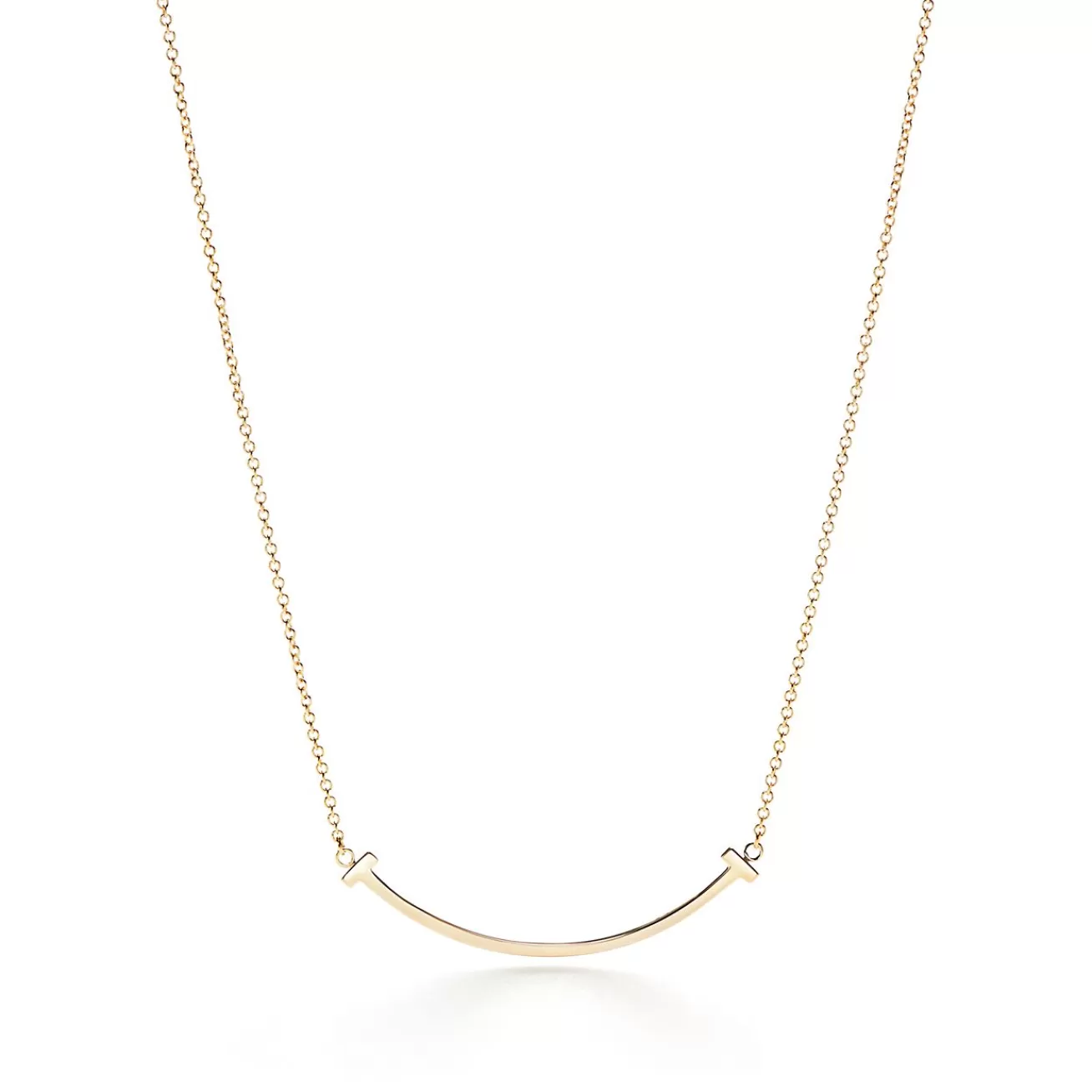Tiffany & Co. Tiffany T Smile Pendant in Yellow Gold, Small | ^ Necklaces & Pendants | Men's Jewelry