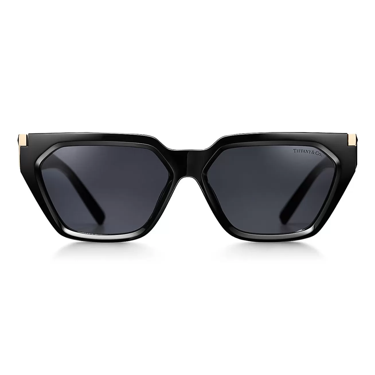 Tiffany & Co. Tiffany T Sunglasses in Black Acetate with Gray Gradient Lenses | ^Women Tiffany T | Sunglasses