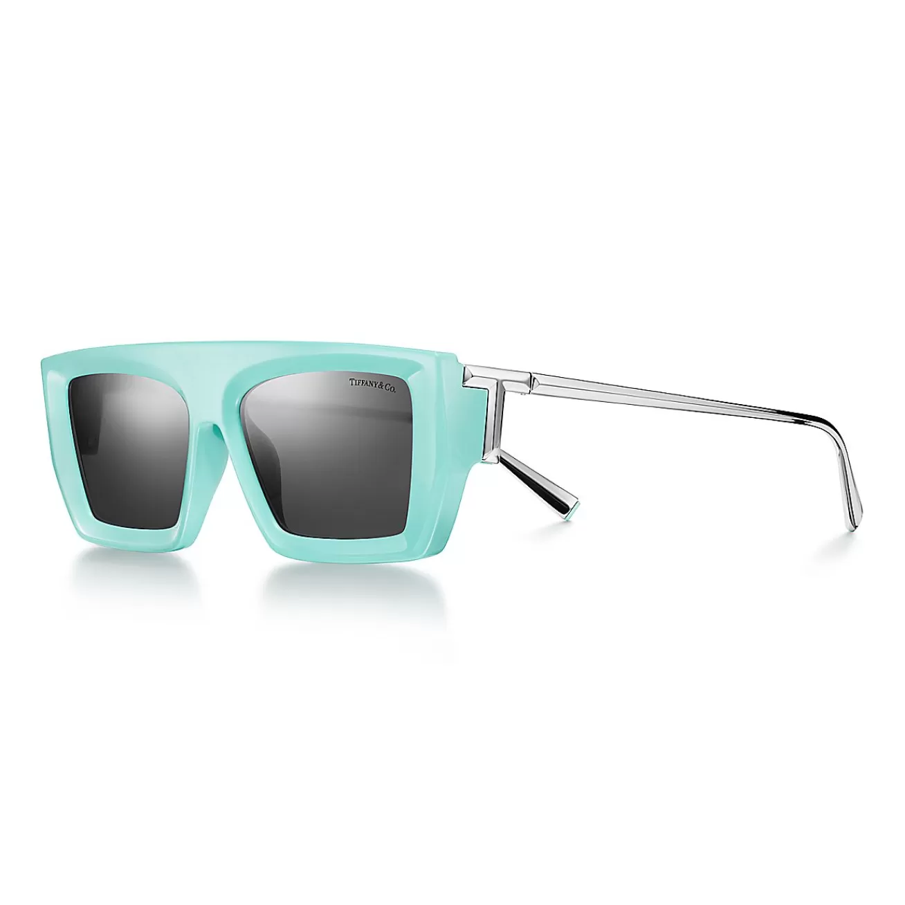 Tiffany & Co. Tiffany T Sunglasses in Tiffany Blue® Acetate with Dark Gray Lenses | ^Women Tiffany T | Tiffany Blue® Gifts