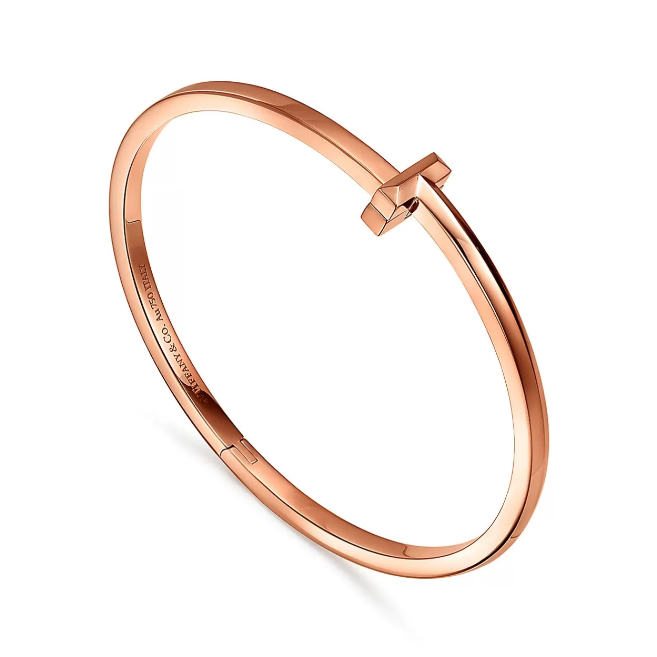 Tiffany & Co. Tiffany T T1 Hinged Bangle in Rose Gold, Narrow | ^ Bracelets | Men's Jewelry
