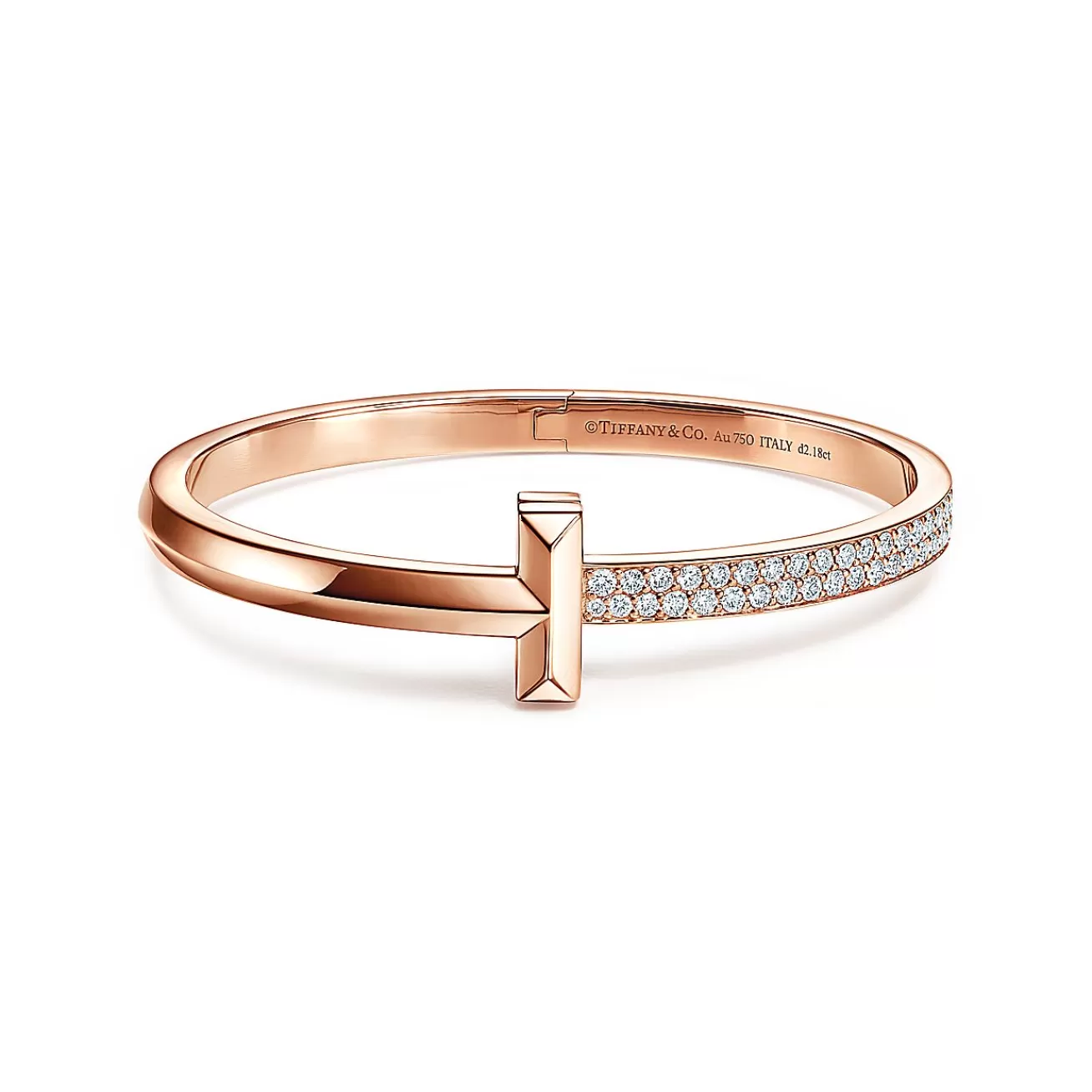 Tiffany & Co. Tiffany T T1 Hinged Bangle in Rose Gold, Wide | ^ Bracelets | Men's Jewelry