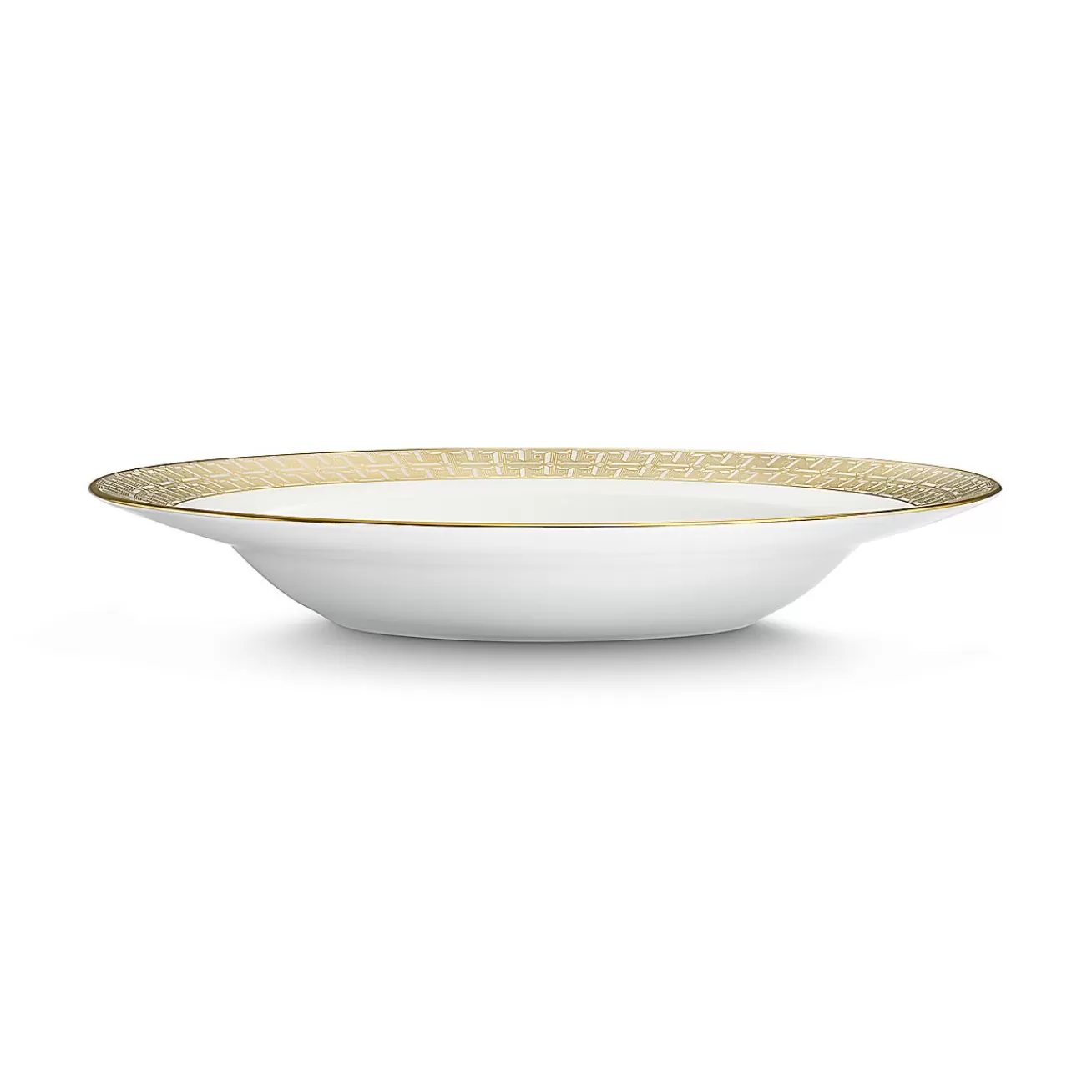 Tiffany & Co. Tiffany T True Bowl with a Hand-painted Gold Rim | ^ Tableware