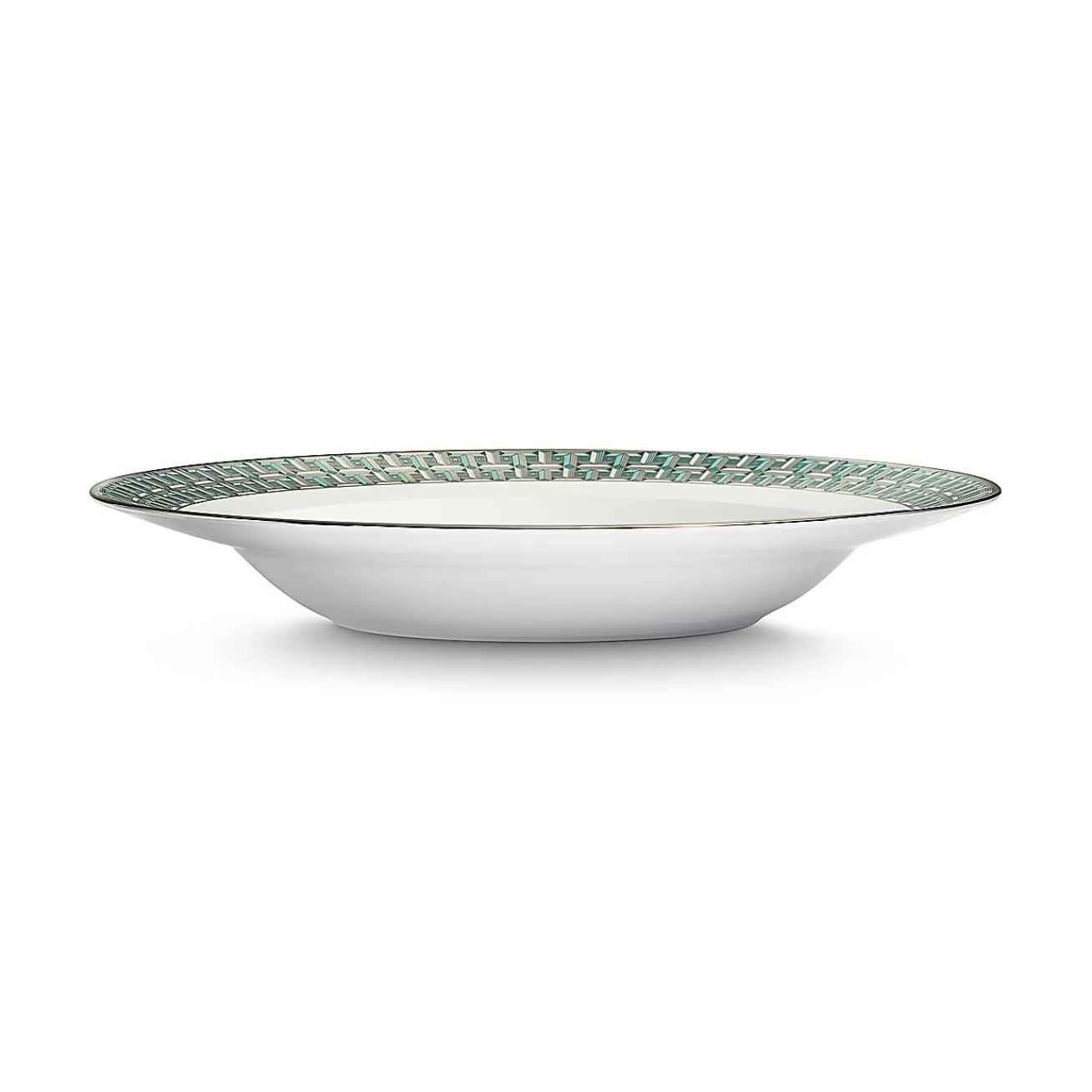Tiffany & Co. Tiffany T True Bowl with a Hand-painted Platinum Rim | ^ Tableware