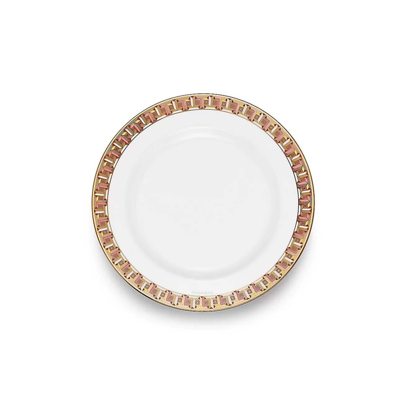 Tiffany & Co. Tiffany T True Bread and Butter Plate with a Hand-painted Gold Rim | ^ Tableware