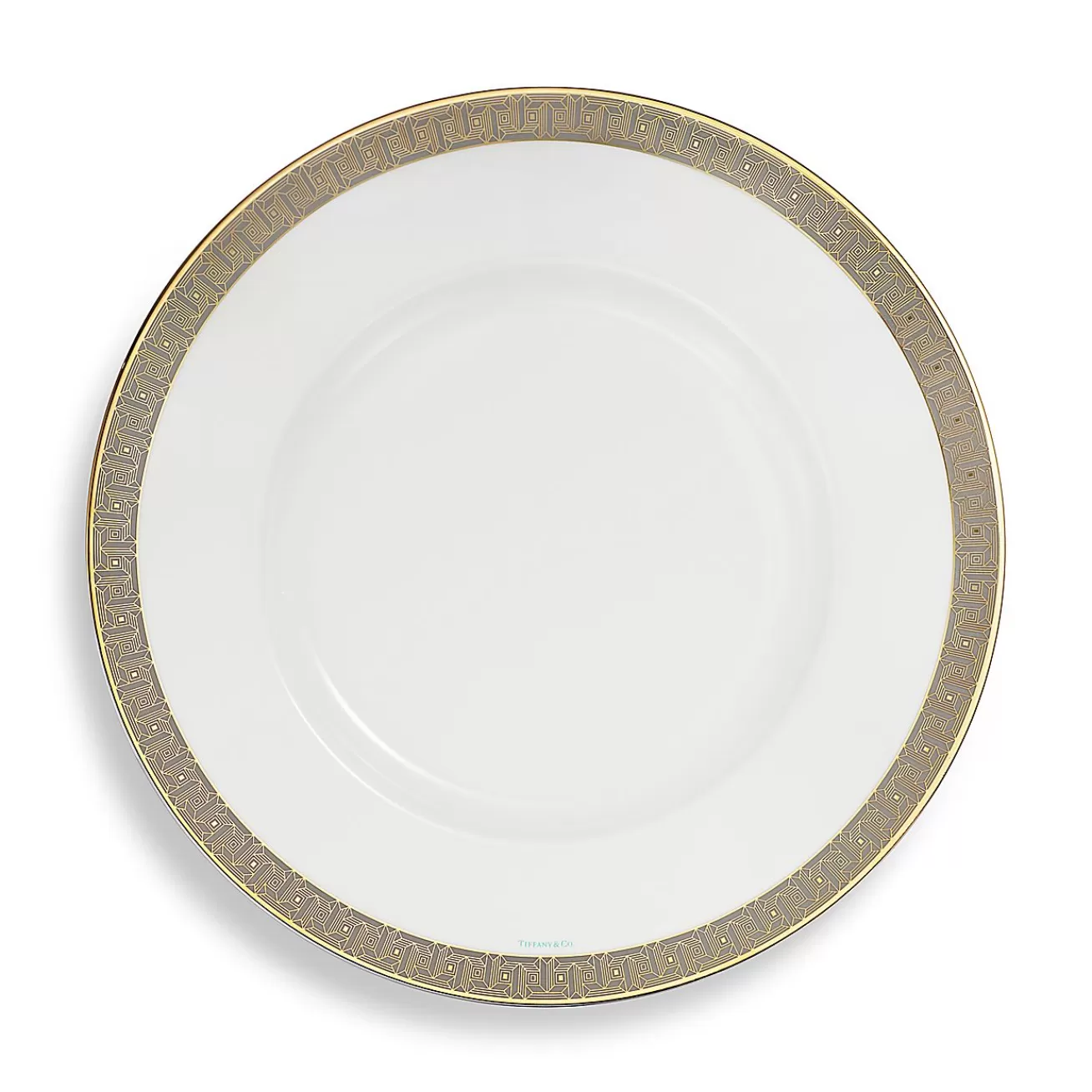 Tiffany & Co. Tiffany T True Charger with a Hand-painted Gold Rim | ^ The Home | Housewarming Gifts