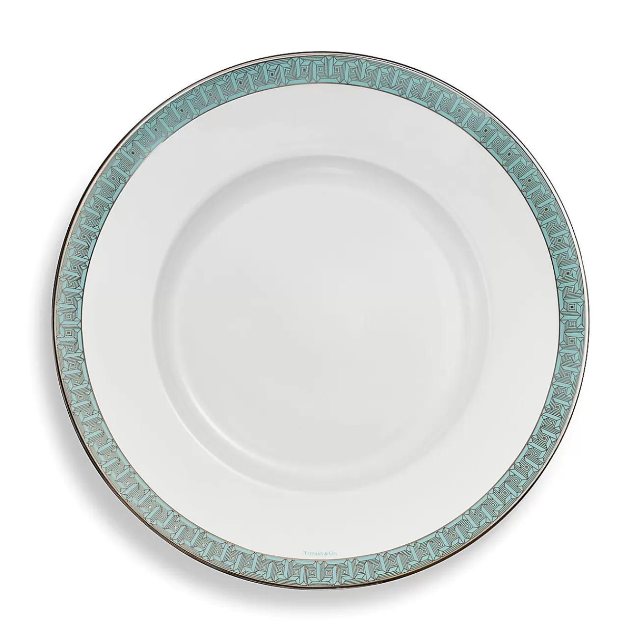 Tiffany & Co. Tiffany T True Charger with a Hand-painted Platinum Rim | ^ The Home | Housewarming Gifts