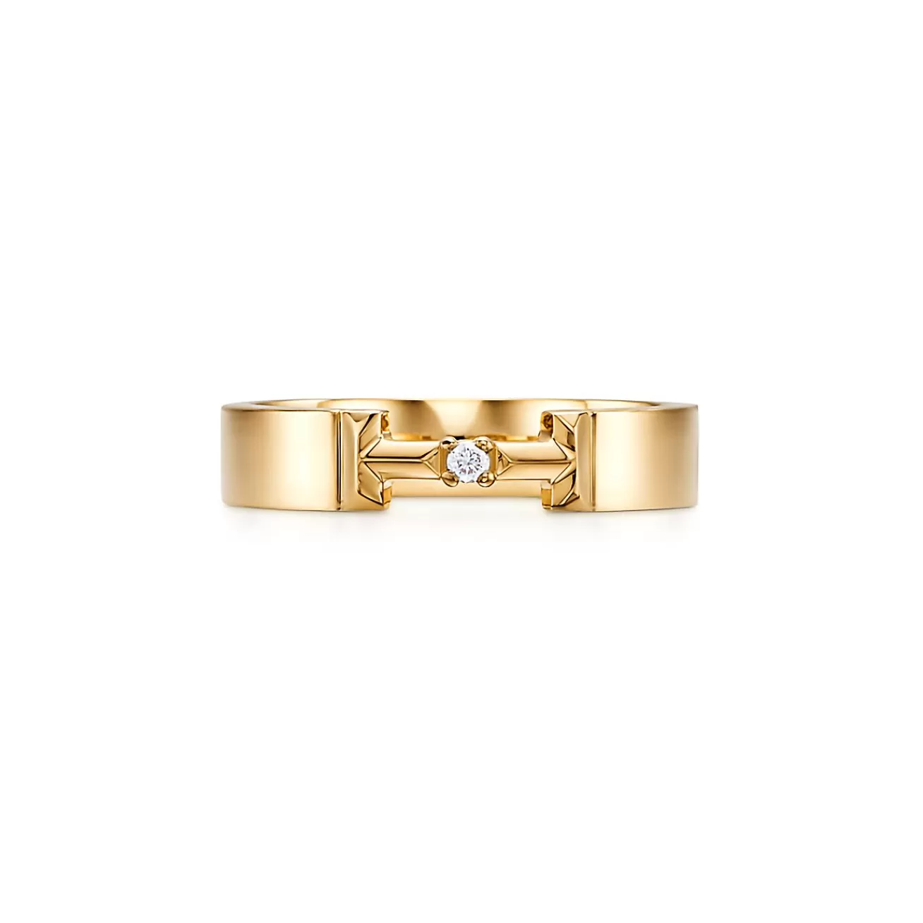 Tiffany & Co. Tiffany T True diamond link ring in 18k gold, 4 mm wide. | ^ Rings | Men's Jewelry