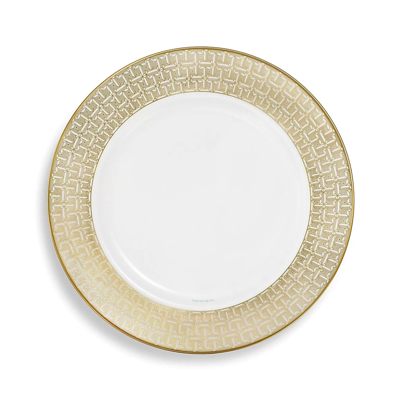 Tiffany & Co. Tiffany T True Dinner Plate with a Hand-painted Gold Rim | ^ The Home | Housewarming Gifts