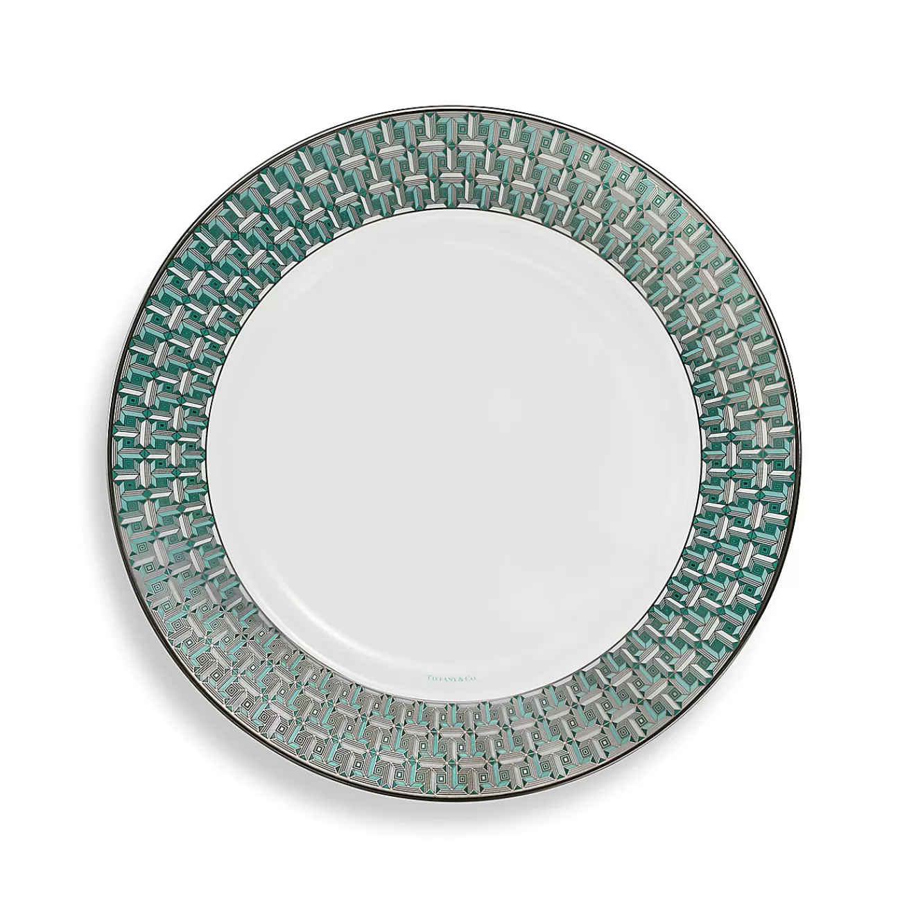 Tiffany & Co. Tiffany T True Dinner Plate with a Hand-painted Platinum Rim | ^ The Home | Housewarming Gifts