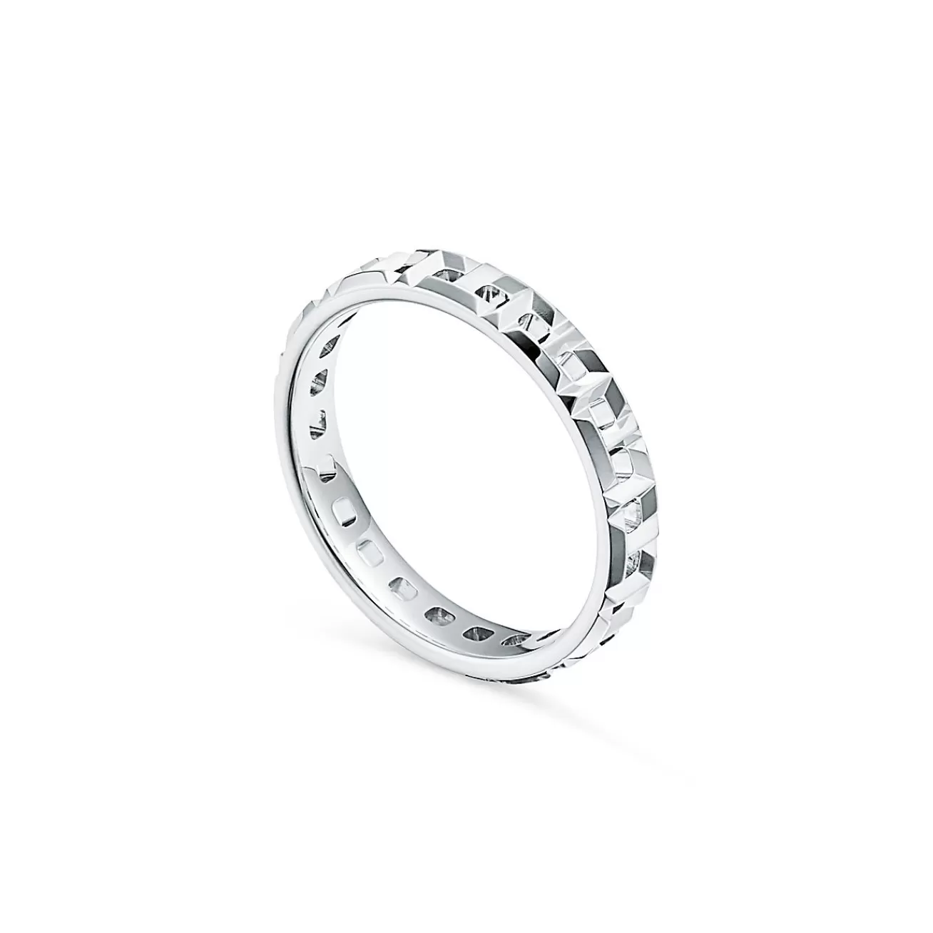 Tiffany & Co. Tiffany T True narrow ring in 18k white gold, 3.5 wide. | ^Women Rings | Men's Jewelry